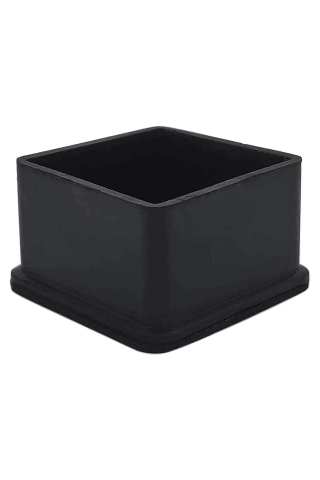 Casă, Grădină & Bricolaj - Set de 8 protectii pentru picioarele mobilierului, cauciuc, negru, 5 x 5 cm, SPQ3