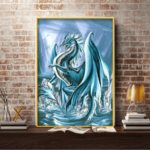 Set de Pictura cu Diamante 5D DIY pentru Adulți, dragon, 30x40cm, QF247 [2]