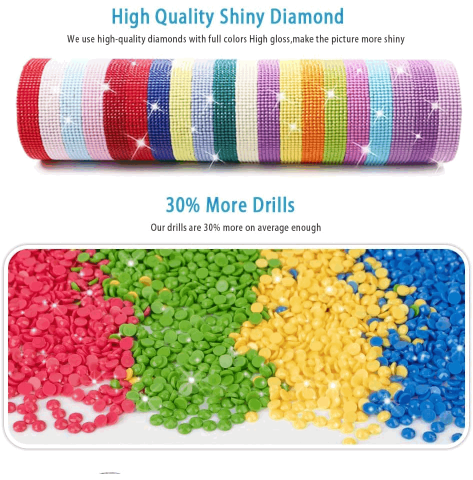 Set de Pictura cu Diamante 5D DIY pentru Adulți, vulpe polara, 30x40cm, YZ8544 [2]