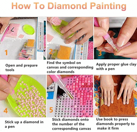Set de Pictura cu Diamante 5D DIY Sealeffort pentru Adulți, Beach waves, 30x40cm, X6YD [5]