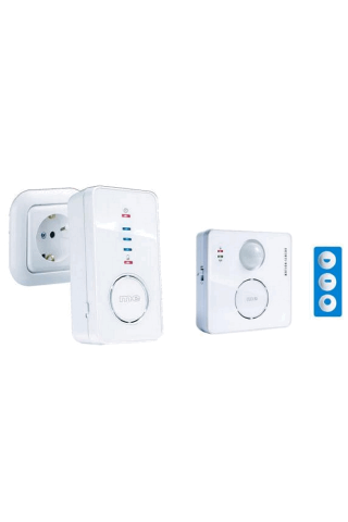 Electronice - Set detector de mișcare, profesional, fără fir M-E Bell 221, 8 tonuri de apel, alb