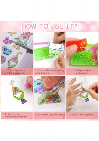 Set Pictură cu Diamante 5D pentru Copii de Paste, 30 piese [1]