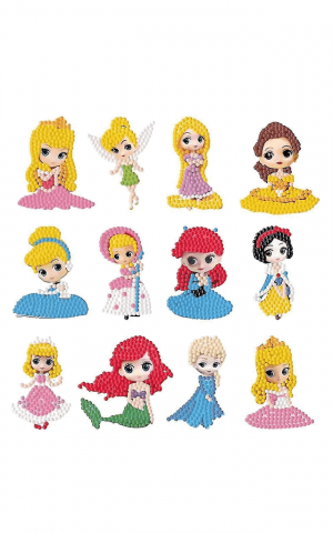 Set pictura diamante, 5D, printese, pentru copii si adulti incepatori, 12 piese [0]