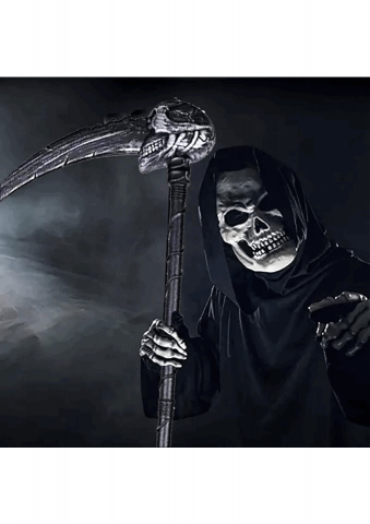 Set Secera pentru Halloween, Barvere, Grim Reaper, Plastic, 114x36,3cm, V2OT [3]