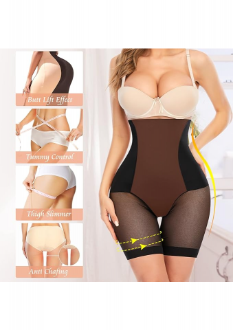 Short de Modelare cu Control Abdominal, Joyshaper, negru, M , HP69 [4]
