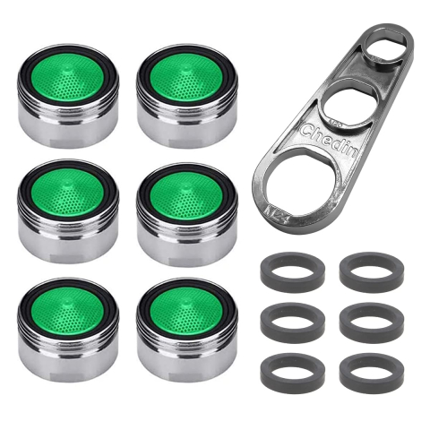 Grădină & Bricolaj - Sita aerator baterie M20 perlator robinet cromat set 6 bucati cu cheie si garnituri