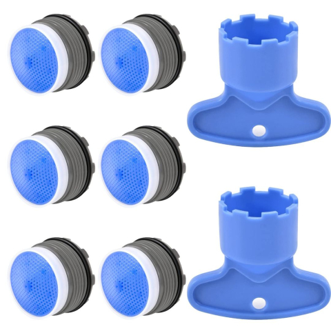 Grădină & Bricolaj - Sita aerator baterie M18 perlator robinet cromat set 6 bucati cu cheie