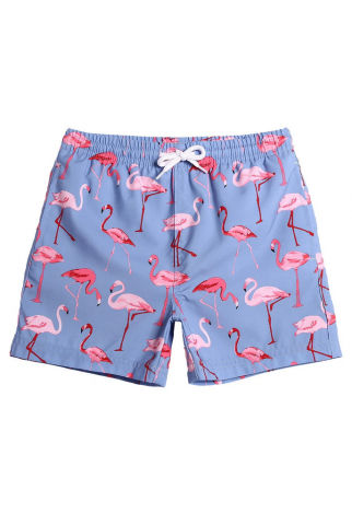 Îmbrăcăminte & Încălțăminte - Șort de Baie / Înot pentru copii, model flamingo, Maamgic, marime 7 ani