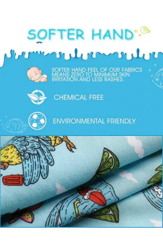 Sort de baie pentru copii, MaaMgic, model cu palmieri, Confort, libertate de mișcare și design modern, 4-5 ani [1]
