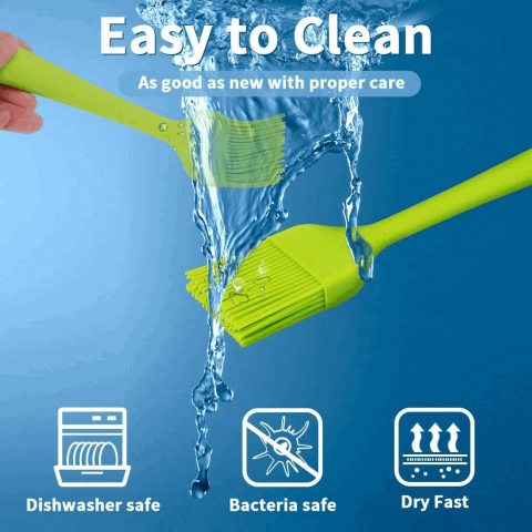 Spatule silicon, Milaloko, Set de 5 piese, fabricat din silicon de calitate alimentara, sigur si netoxic, design dintr-o singura bucata, rezistenta, Multicolor [2]