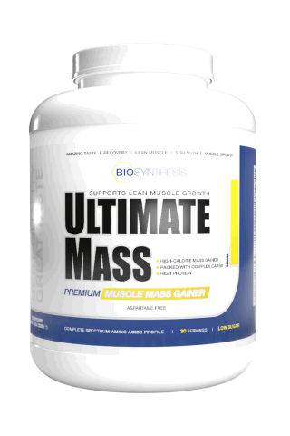 Îngrijire Personală & Cosmetice - Supliment alimentar pentru cresterea masei musculare, Ultimate Mass, BioSynthesis, banana ,3000g