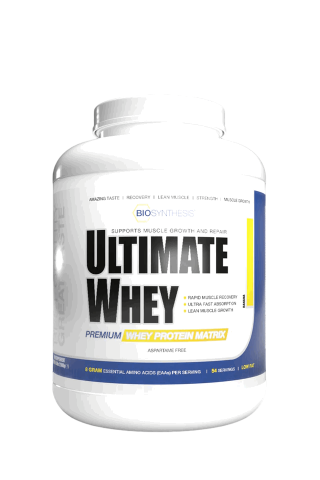 Îngrijire Personală & Cosmetice - Supliment alimentar pentru cresterea masei musculare, Ultimate Whey, BioSynthesis, banana ,2000g