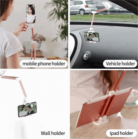 Suport telefon multifunctional roz, NX8 [7]