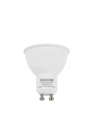 Lămpi, Becuri & Aplice - Sursă de lumină spot cu LEDSMD, carcasă din mat.plastic 230 VAC, 50Hz, GU10, 7W, 700lm, 4000K, 120°, EEI=F, SMDGU1075YNW