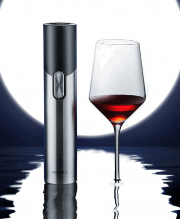 Tirbuson electric automat 2 in 1, deschide sticle de vin si bere, profesional, reincarcabil, functie Inainte-Inapoi, EASY Making Life Simple, Argintiu [2]