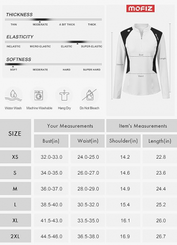 Tricou sport cu maneca lunga dama, respirabil, MoFiz, alb, marime XXL [1]