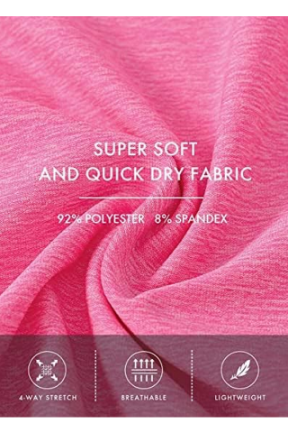 Tricou sport cu mânecă lungă dama, respirabil, MoFiz, roz [5]