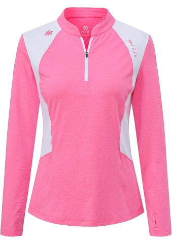 Îmbrăcăminte & Încălțăminte - Tricou sport cu mânecă lungă dama, respirabil, MoFiz, roz