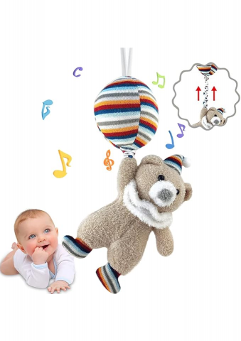 Copii & Bebe - Ursulet Muzical de Pluș, XINJINZE TOYS, 100k-S5 - 8U1R