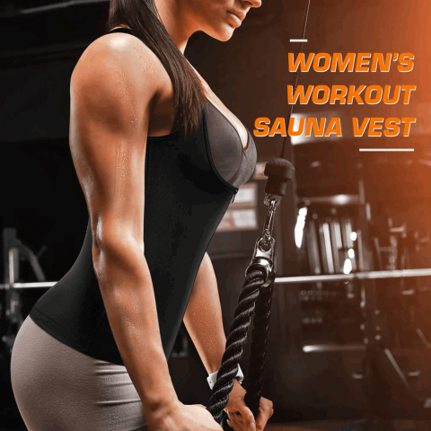 Vesta dama din neopren, pentru slabit, efect de sauna, cu fermoar, Cimkiz, negru, Marimea XXL [3]