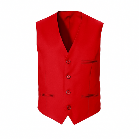 Îmbrăcăminte protecția muncii - Vesta de ospatar pentru barbati, rosu, Bragard, marime 60