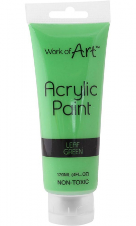 Vopsea acrilica, Non toxic, Solubil in apa, pentru arta sau mestesuguri, verde, Tallon, 120 ml