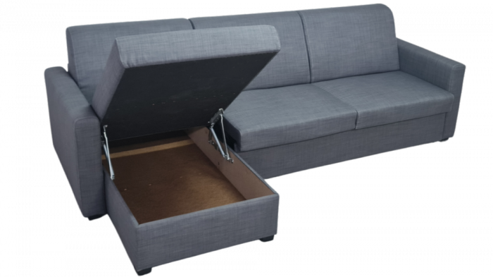 LeLux CHS - Canapea extensibila de colt cu saltea de 14cm [6]