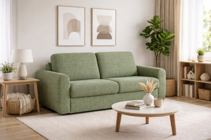 Colmar - Canapea extensibila premium cu saltea de 14cm [2]