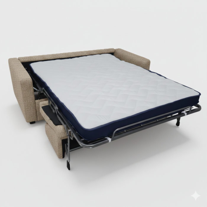 LeLux - Canapea extensibila cu saltea de 14cm [4]