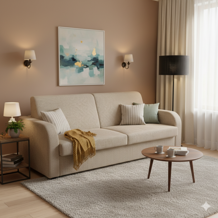 Tom - canapea extensibila cu saltea 14cm [2]