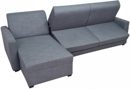 LeLux CHS - Canapea extensibila de colt cu saltea de 14cm [1]