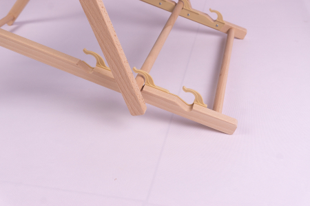 Sezlong din lemn de fag, pliabil in 3 trepte, gri [2]