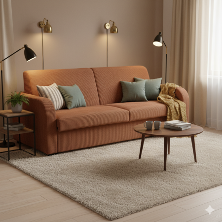 Tom - canapea extensibila cu saltea 14cm [1]