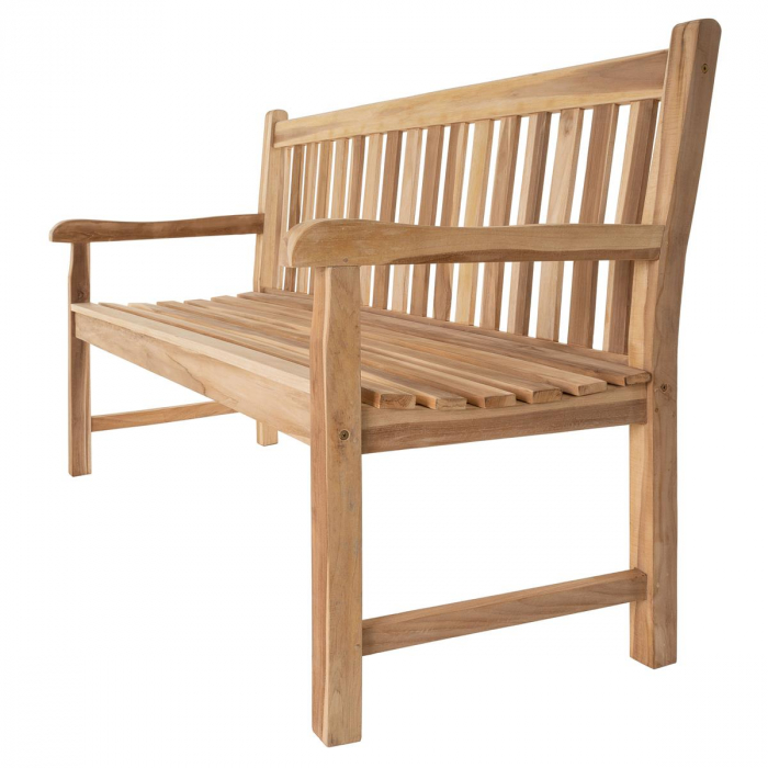 Banca gradina din lem de TEAK - 150cm, 3 locuri - lucrata manual [5]
