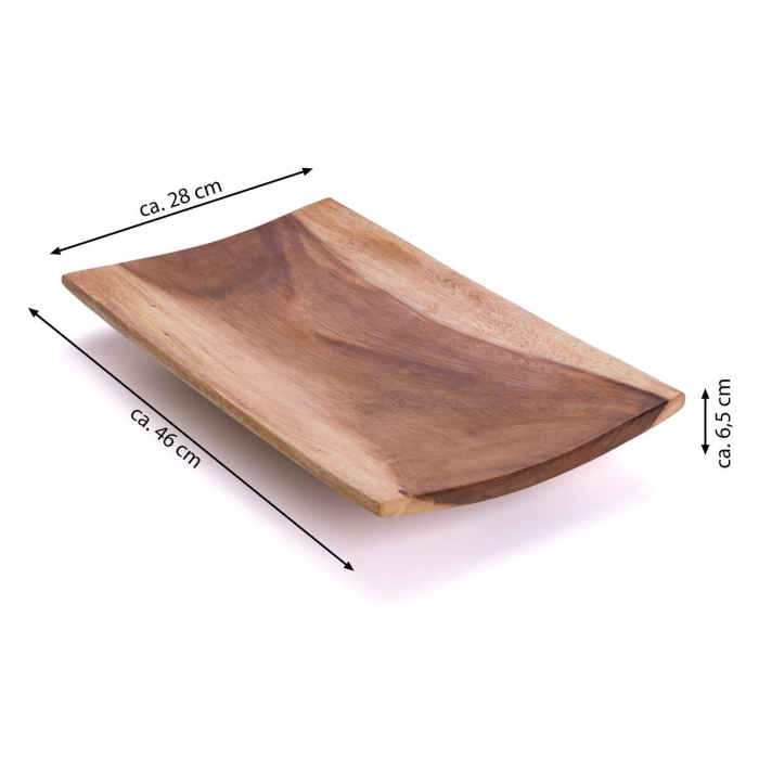 Bol din lemn de SUAR 46x28 cm - executat manual - decorativ [6]