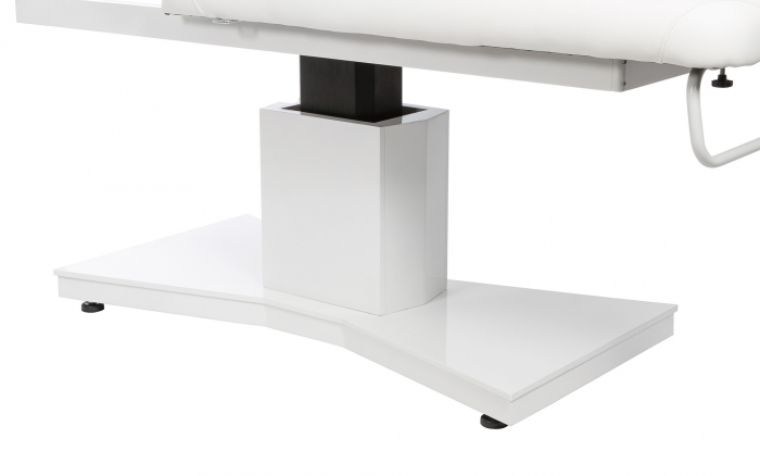 Canapea cosmetica - infrumusetare RUKBA - 187x95x67-85 cm - 2 sectiuni - electrica - cadru lemn alb, tapiterie piele ecologica alb - [5]