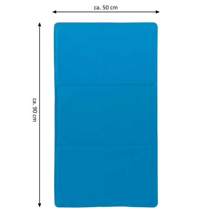 Covoras de racire pentru animale de companie - cu gel - 50x90 cm - albastru [2]