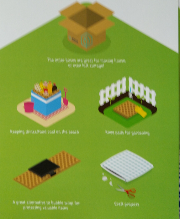 Cutie carton pereti dubli cu izolator termic - 100 reciclabil ECO-BOX - 230 x 230 x 230mm [2]