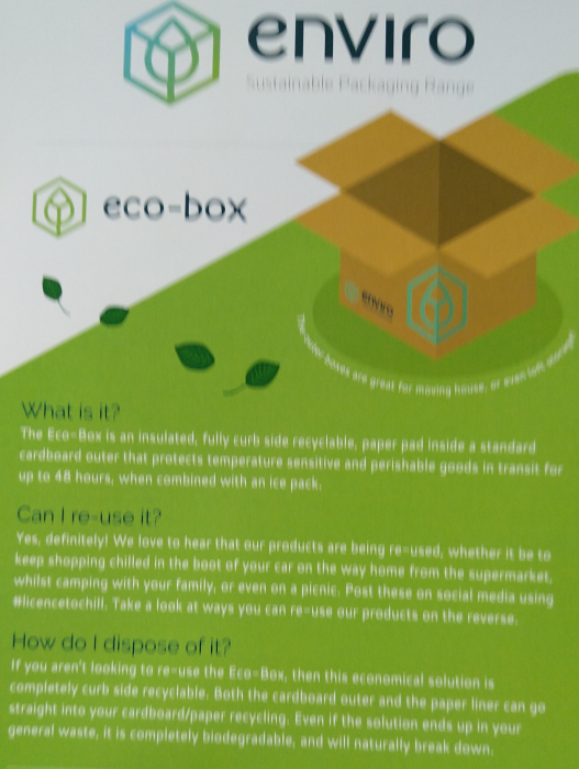 Cutie carton pereti dubli cu izolator termic - 100 reciclabil ECO-BOX - 335 x 335 x 335mm [4]