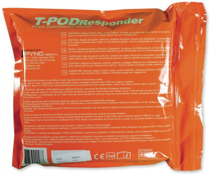Dispozitiv T-POD Responder PYBG pentru trauma pelviana - portocaliu [6]