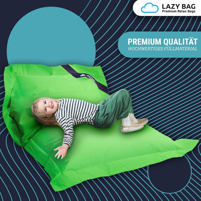 Fotoliu puf gigant XL 160x125 cm LAZY BAG cu 300 litri umplutura de perle EPS - INDOOR / OUTDOOR - ergonomie perfecta, usor de intretinut [2]
