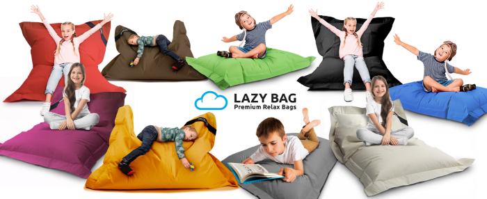 Fotoliu puf gigant XL 160x125 cm LAZY BAG cu 300 litri umplutura de perle EPS - INDOOR / OUTDOOR - ergonomie perfecta, usor de intretinut [5]