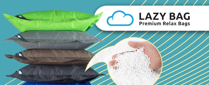 Fotoliu puf gigant XL 160x125 cm LAZY BAG cu 300 litri umplutura de perle EPS - INDOOR / OUTDOOR - ergonomie perfecta, usor de intretinut [4]