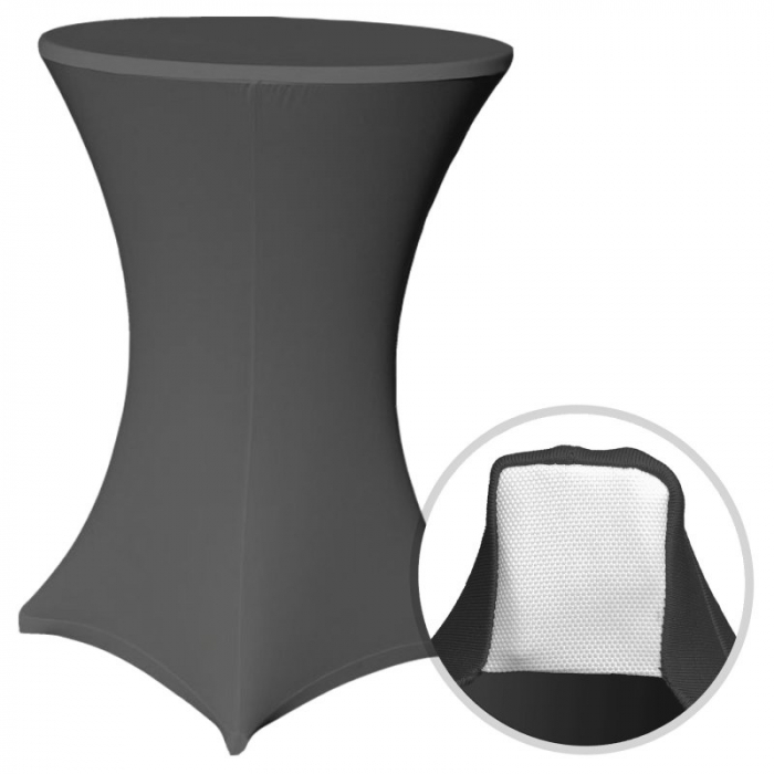 Husa pentru masa pliabila BISTRO - culoare antracit - 80x80x120 cm [3]