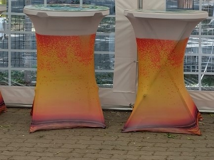 Husa pentru masa pliabila BISTRO - culoare halba de bere - 80x80x120 cm [2]