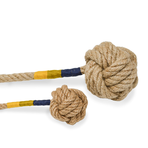 Jucarie caini POPLAR din canepa 100% naturala, marime M / L- lungime 30 / 45 cm - bila diam.6.5 / 10 cm [3]