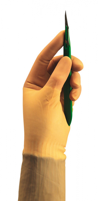Manusi chirurgicale micro-chirurgie PROTEXIS Cardinal Health - din latex  cu strat de nitril- steril   pereche - marime 7 - culoare bej [2]