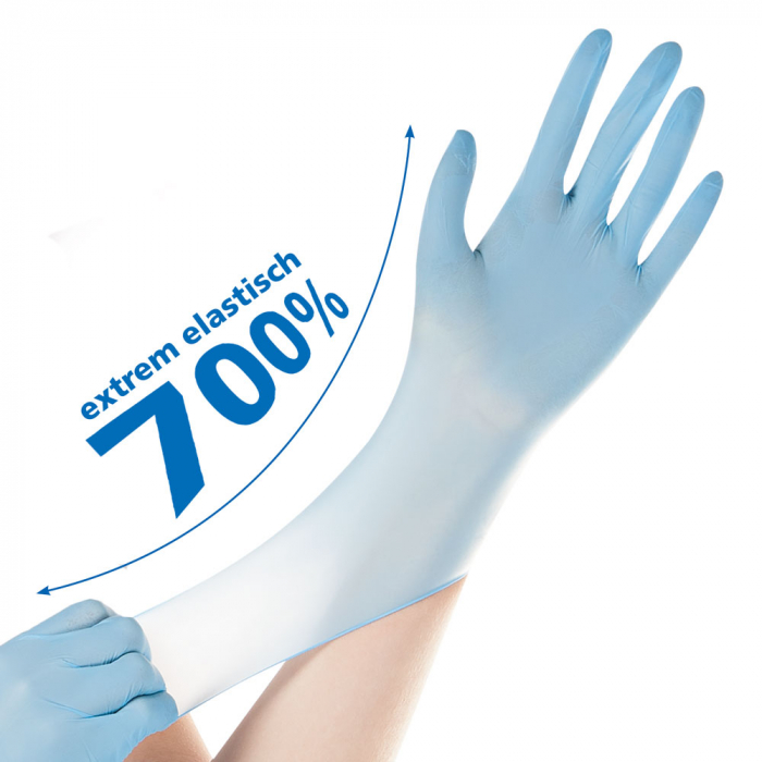 Manusi examinare SAFE SUPER STRETCH-nitril, fara pudra-elasticitate 700%-diverse marimi si culori,100 buc [3]