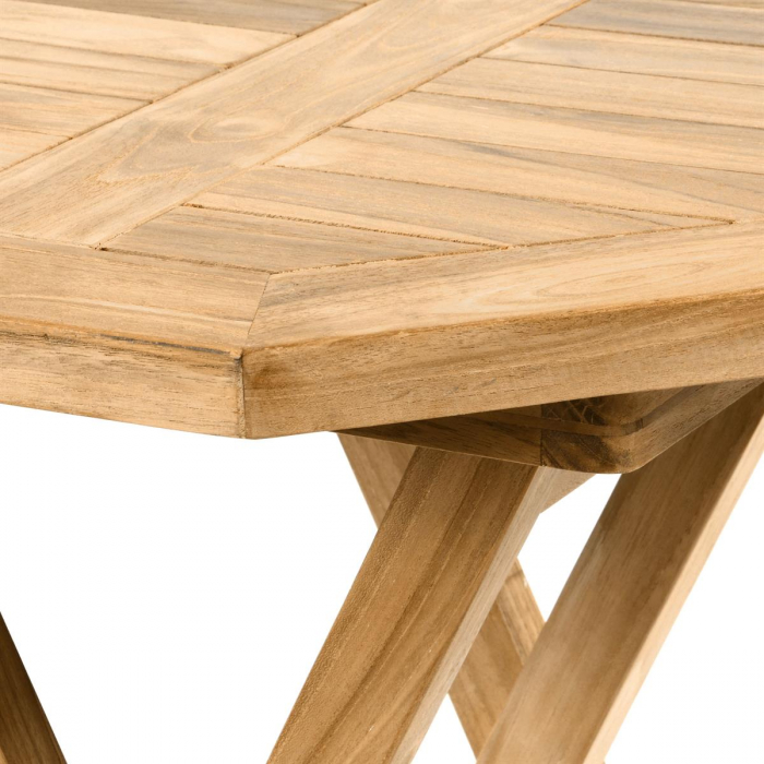 Masa din lemn de TEAK - 8 colturi diam 60 cm [3]
