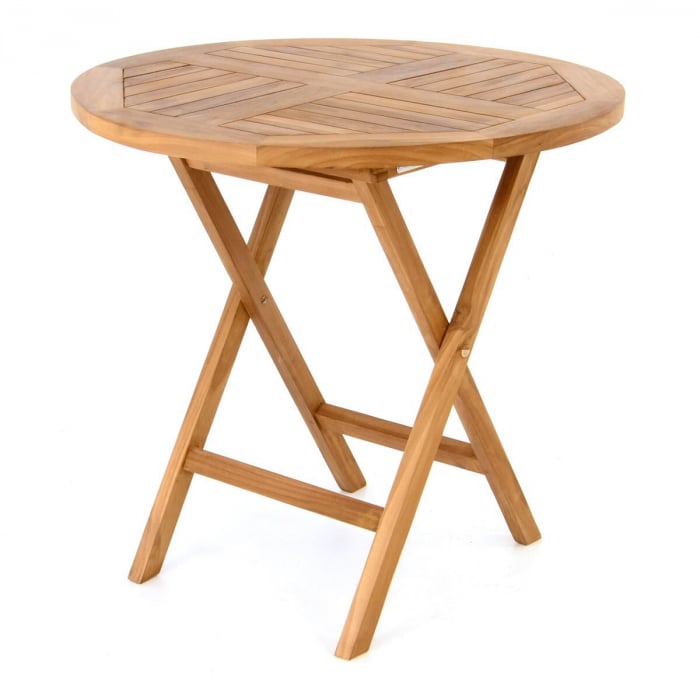 Masa din lemn de TEAK - rotunda diam 80 cm  inaltime 75 cm [2]